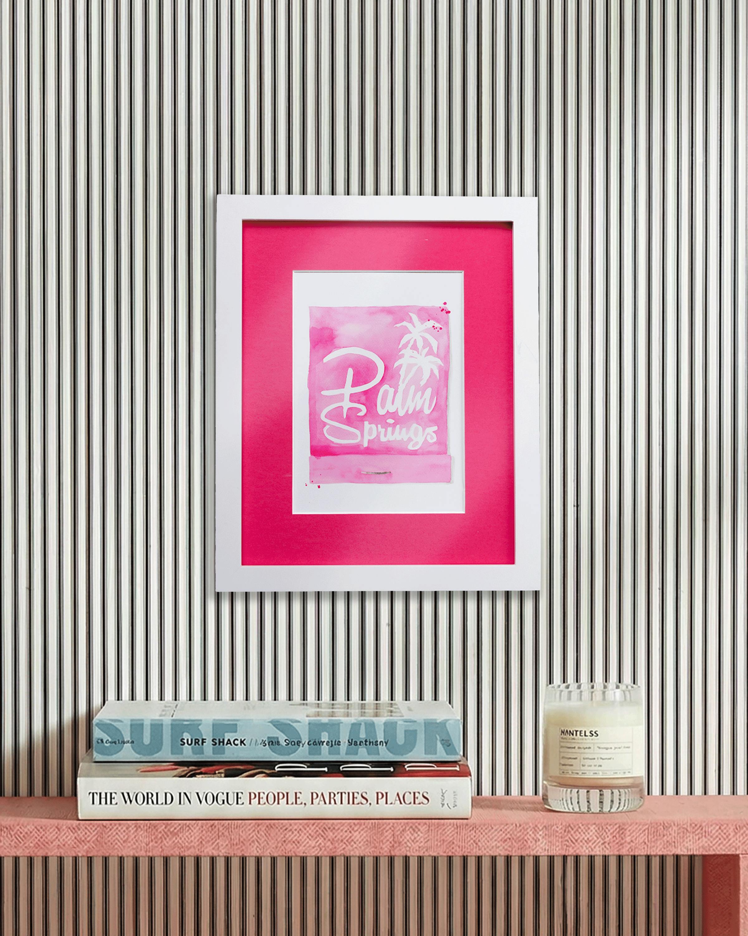 Palm Springs Matchbook Art Print