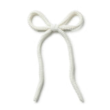 Halo Luxe Juliana Textured Knit Long Tail Clip - White