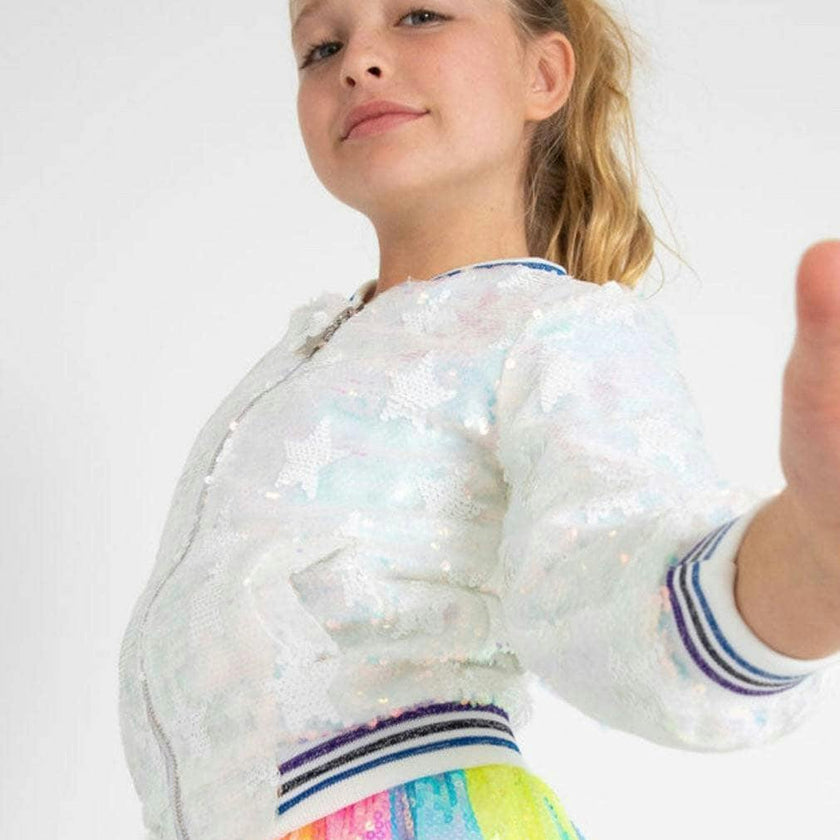 Bright Star Sequin Bomber