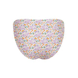 women's orchid floral mid rise bikini bottom