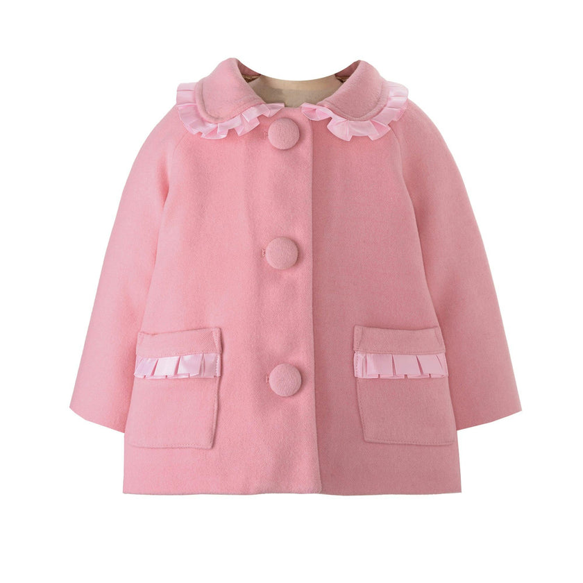 Pink Ribbon Trim Matinee Jacket