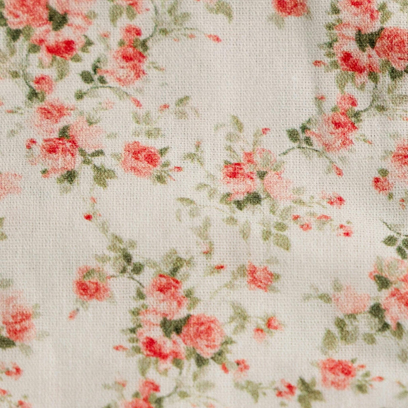 Briar Rose Timeless Floral Ruffle Zipper Pouch