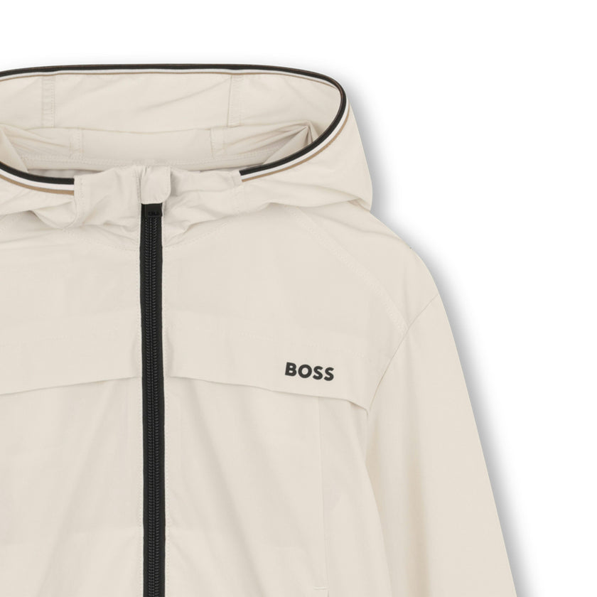 Beige Lightweight Hooded Set