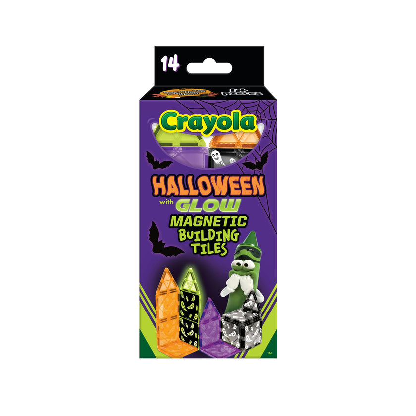 Halloween GLOW Magnetic Tiles 14pc Set