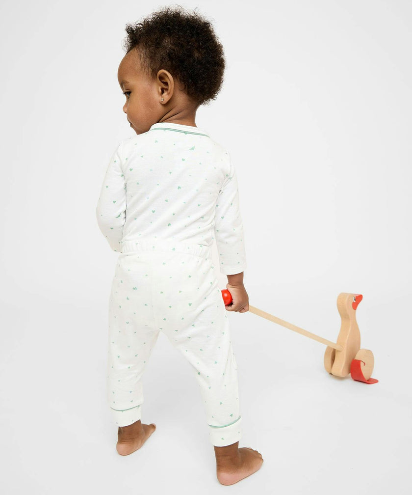 Andy Baby Legging, Seafoam Hearts