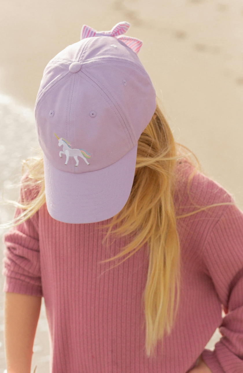 Rainbow Unicorn Bow Baseball Hat