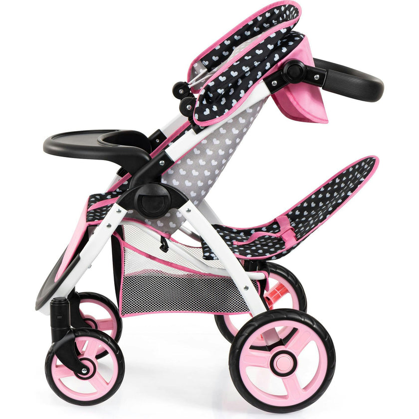 Bayer Design Dolls: Twin Star Stroller - Black