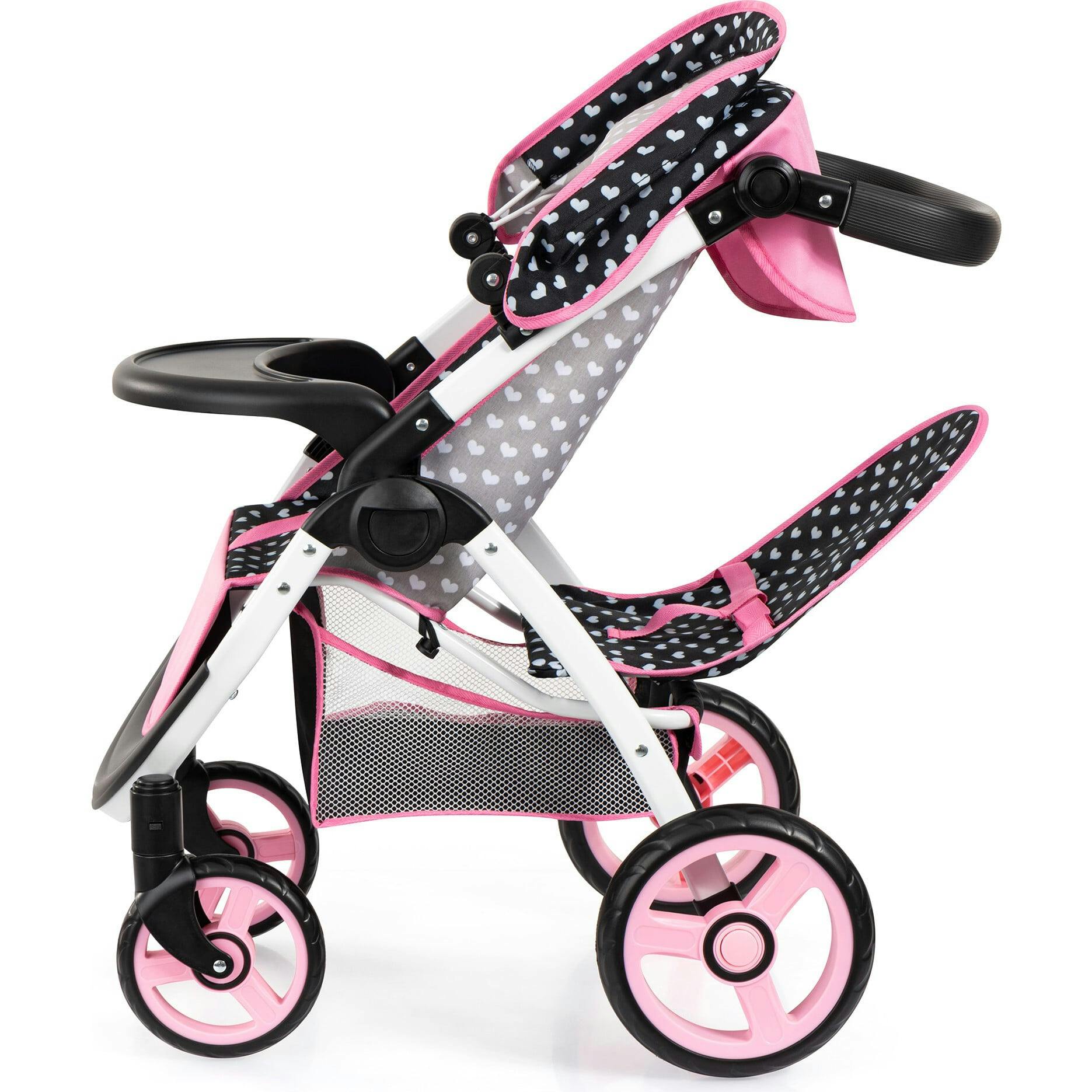 Bayer Design Dolls: Twin Star Stroller - Black
