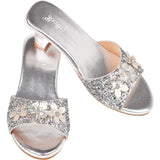 Mariona - High heel slipper, Silver