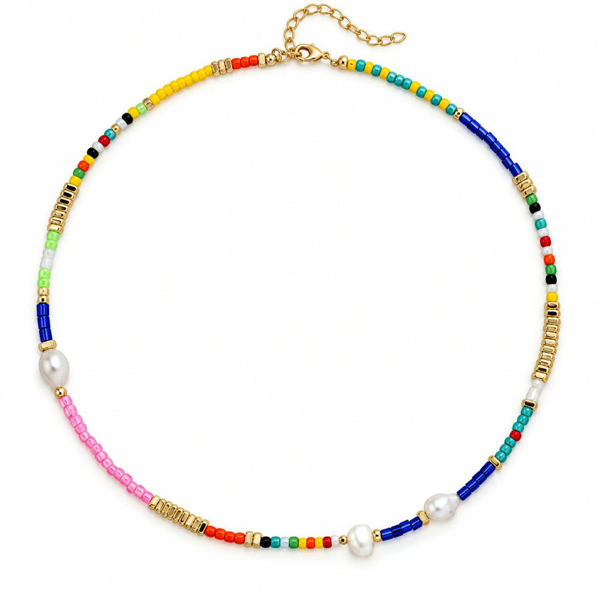 Jessica Pearl Beaded Choker