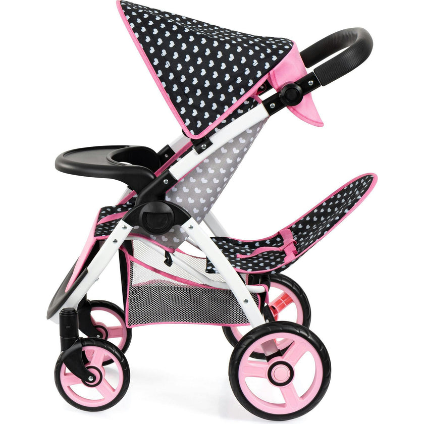 Bayer Design Dolls: Twin Star Stroller - Black