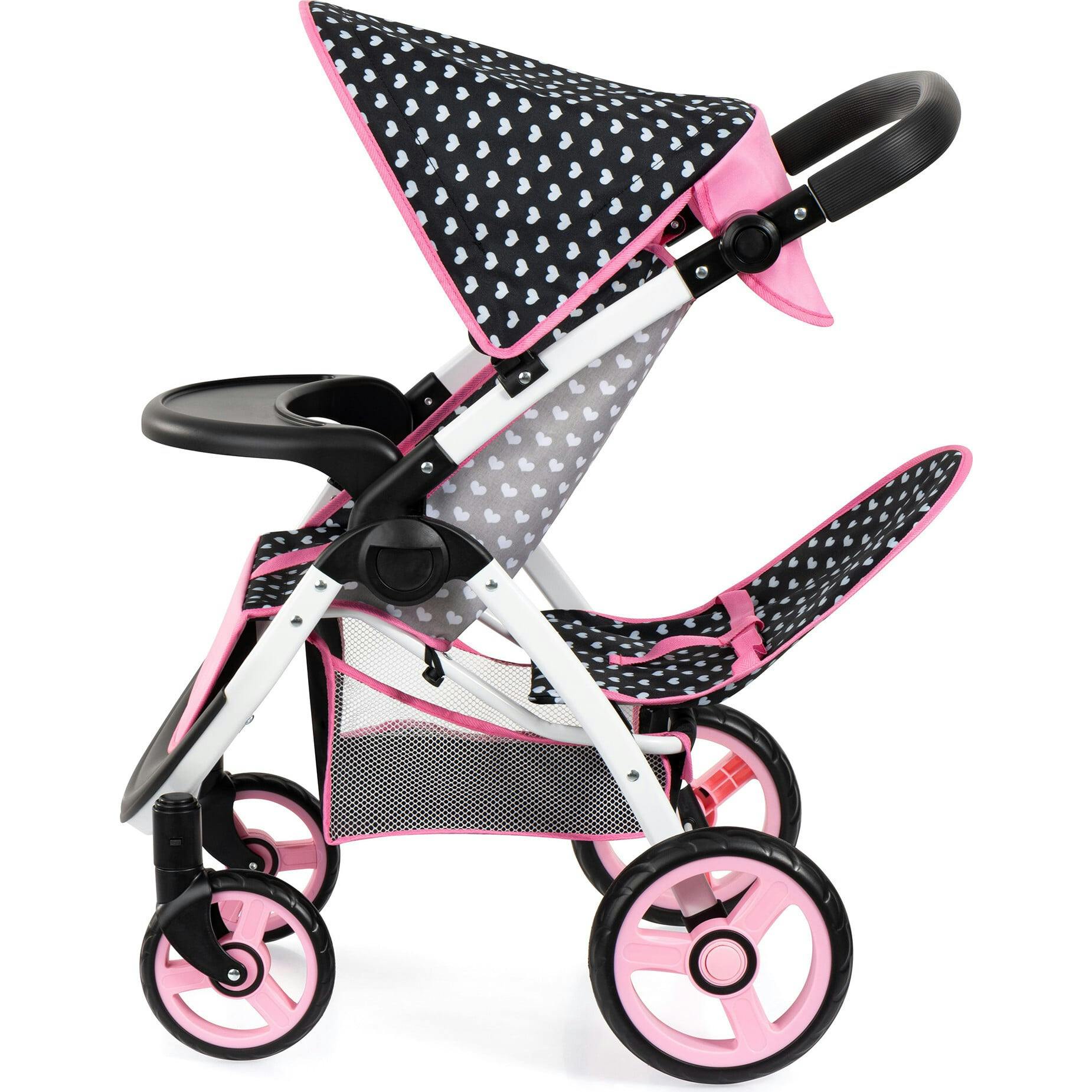 Bayer Design Dolls: Twin Star Stroller - Black