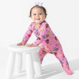 PAW Patrol: Varsity Pink Bamboo Convertible Footie