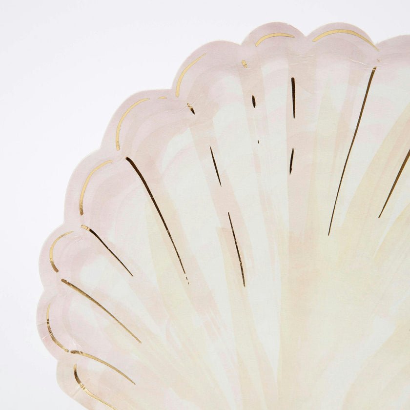 Watercolor Clam Shell Plates