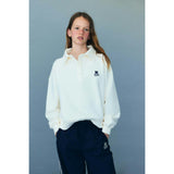 TNS Logo Teen Polo Ecru