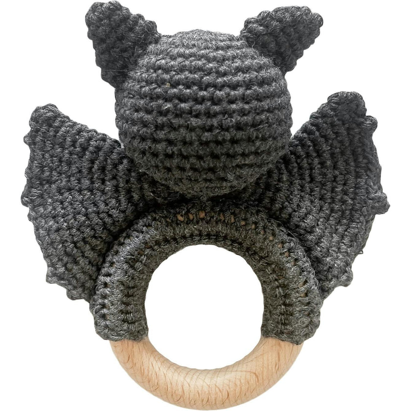 Cotton Crochet Bat Rattle Teether