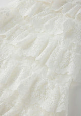 Paloma Lace Frill Maxi Dress