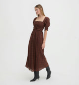 The Malene Nap Dress - Chestnut Plaid