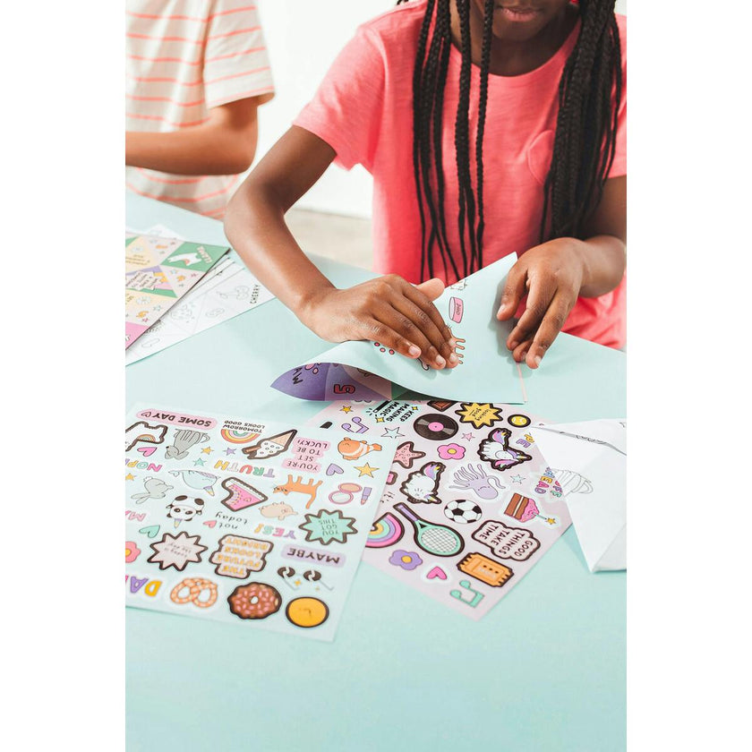 DIY Fortune Tellers Activity Kit - 24 Designs - 2 Sticker Sheets