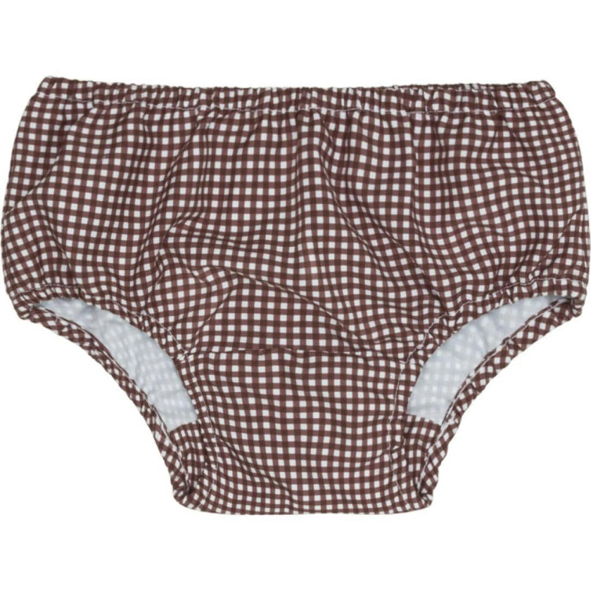 baby cocoa gingham diaper cover