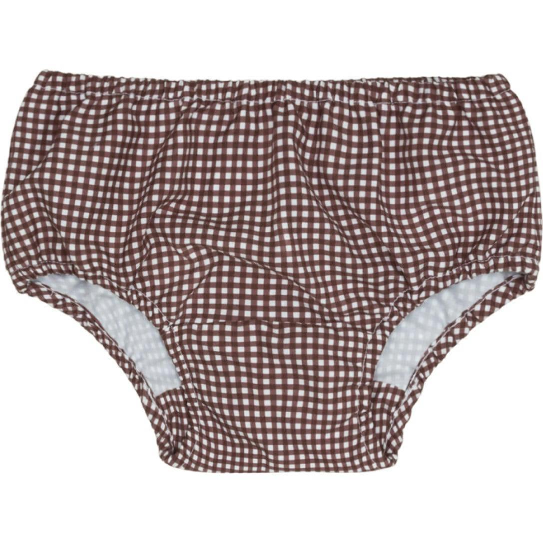 baby cocoa gingham diaper cover