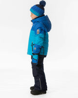 Two Piece Play Snowsuit Light And Dark Blue With Navy Pants