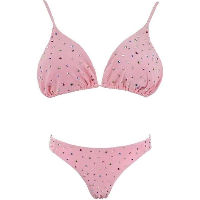 Women's Rainbow Sparkle Bikini Black