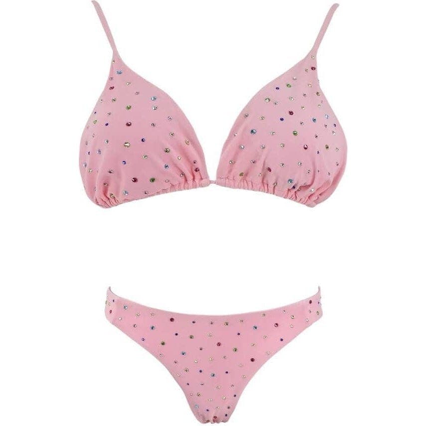Women's Rainbow Sparkle Bikini Black