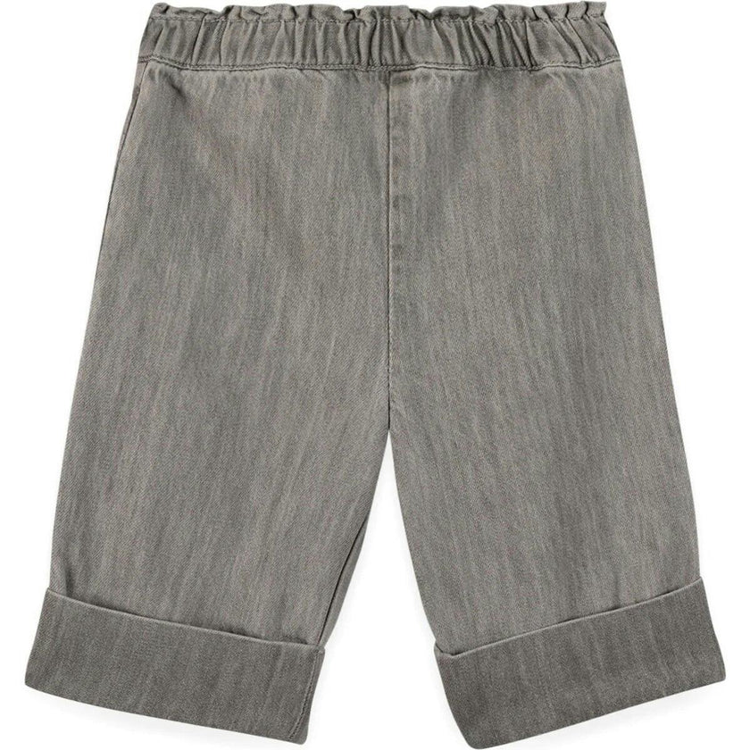 BONTON Soft Grey Embroidered Jade Baby Pants