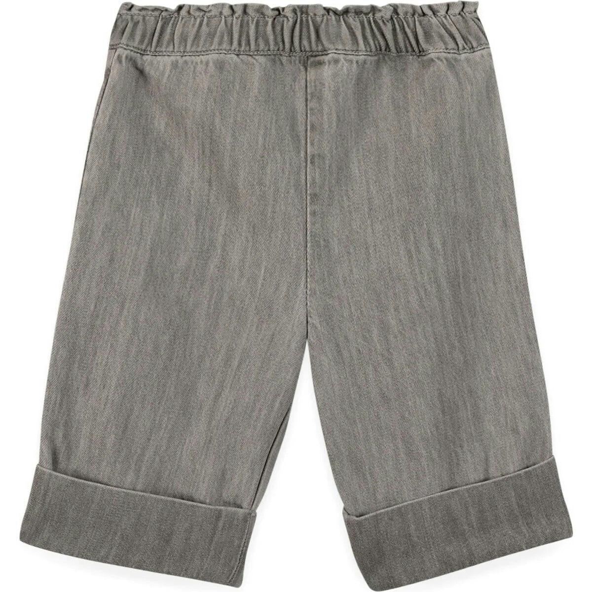 BONTON Soft Grey Embroidered Jade Baby Pants