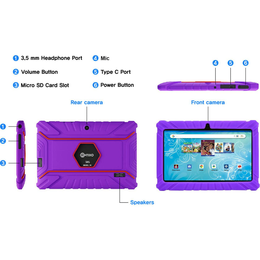 Contixo K2-V8 Kids Tablet (7in