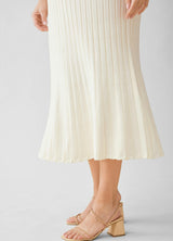 A-Line Sweater Knit Maternity Nursing Midi Dress