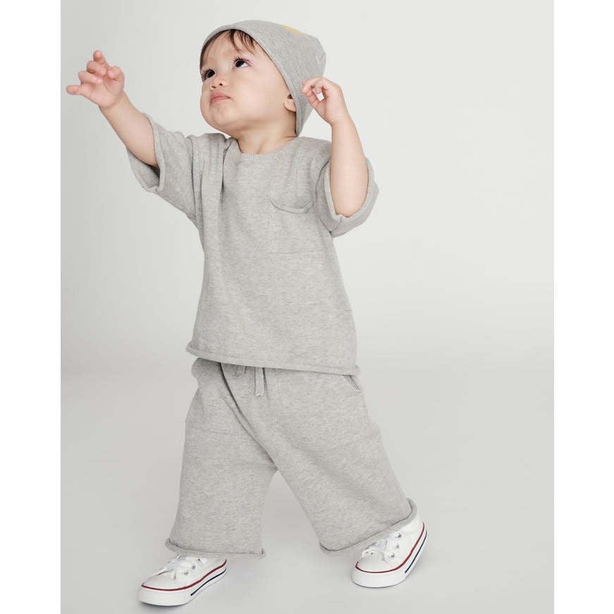 Baby My Boxy Cotton Rolled Edge Relaxed Fit Pants