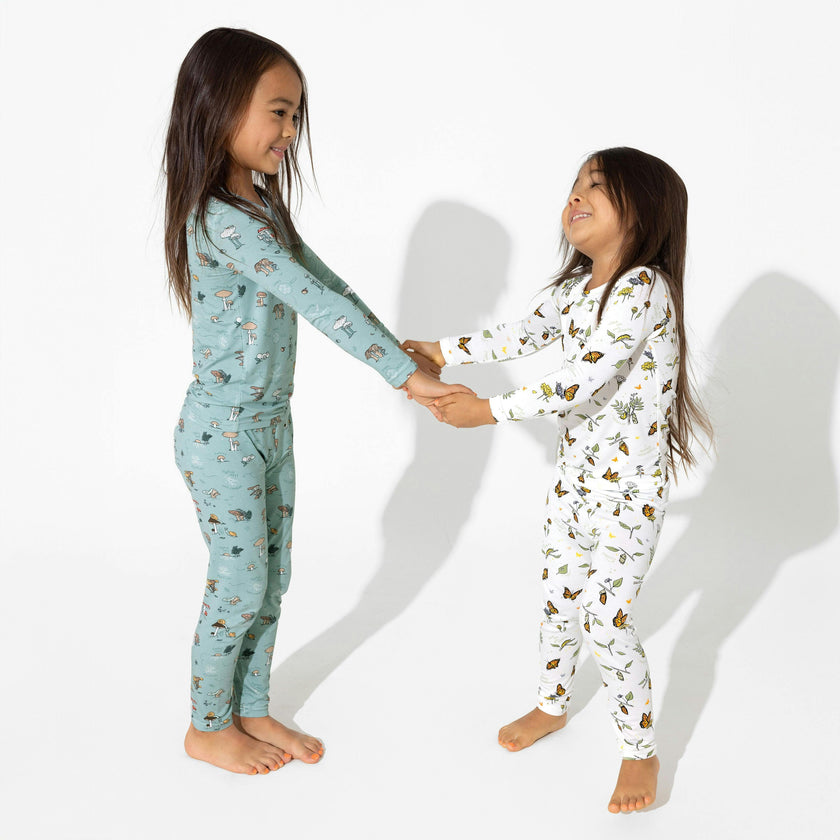 Mushroom Cycle Bamboo Kids Pajamas
