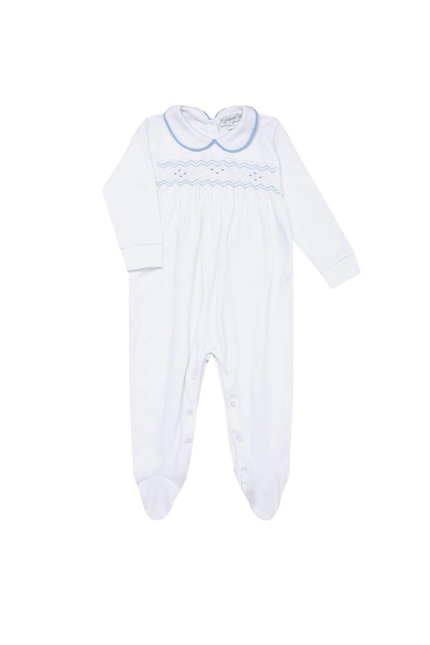 Nella Long Sleeve Smocked Footie