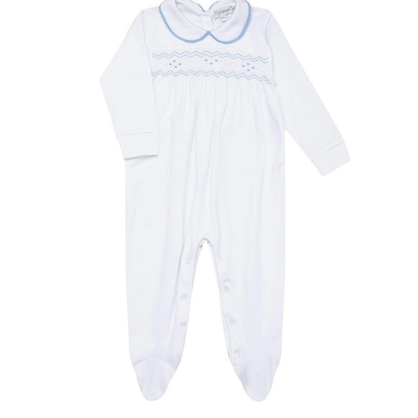 Nella Long Sleeve Smocked Footie