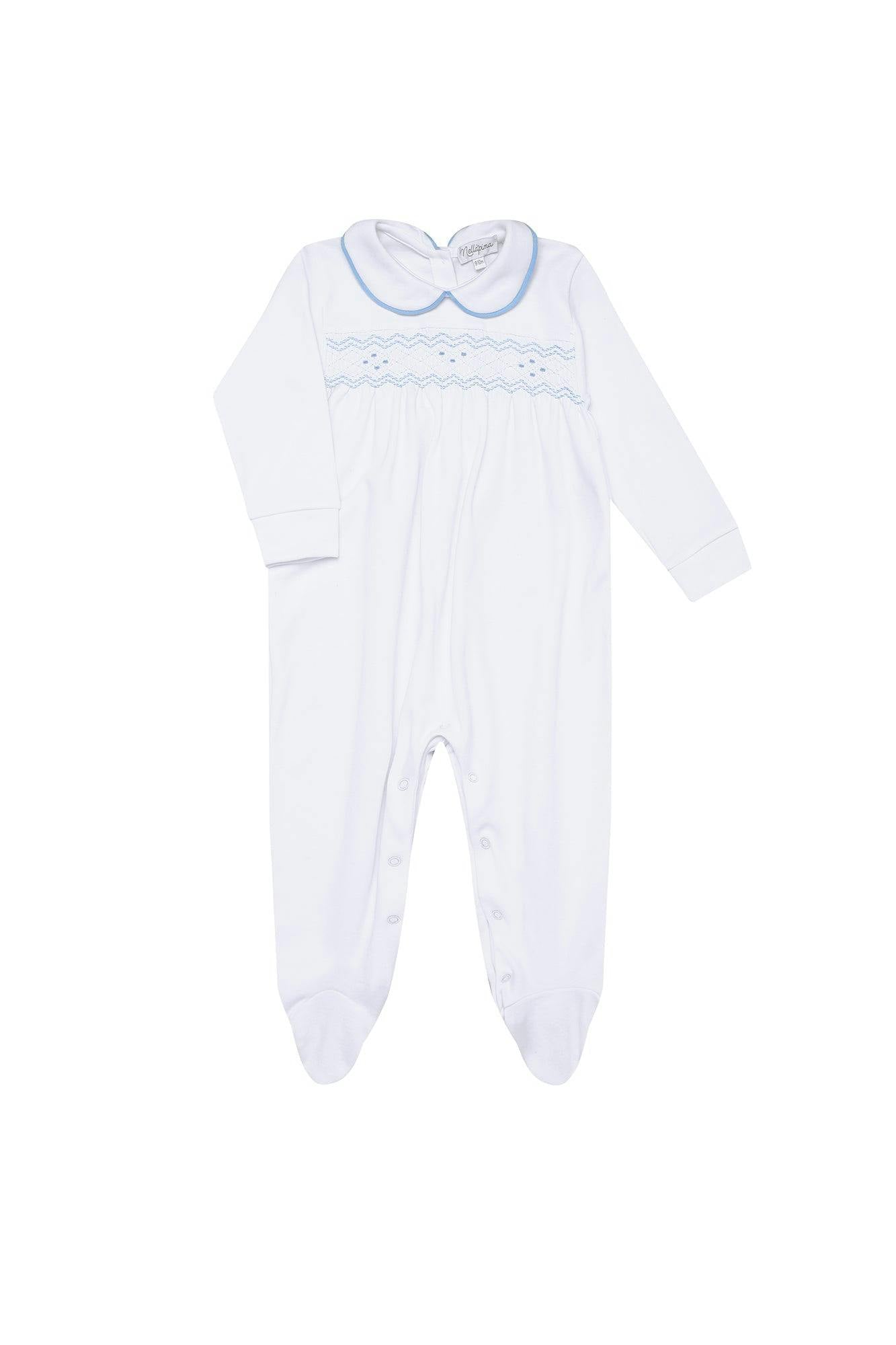 Nella Long Sleeve Smocked Footie