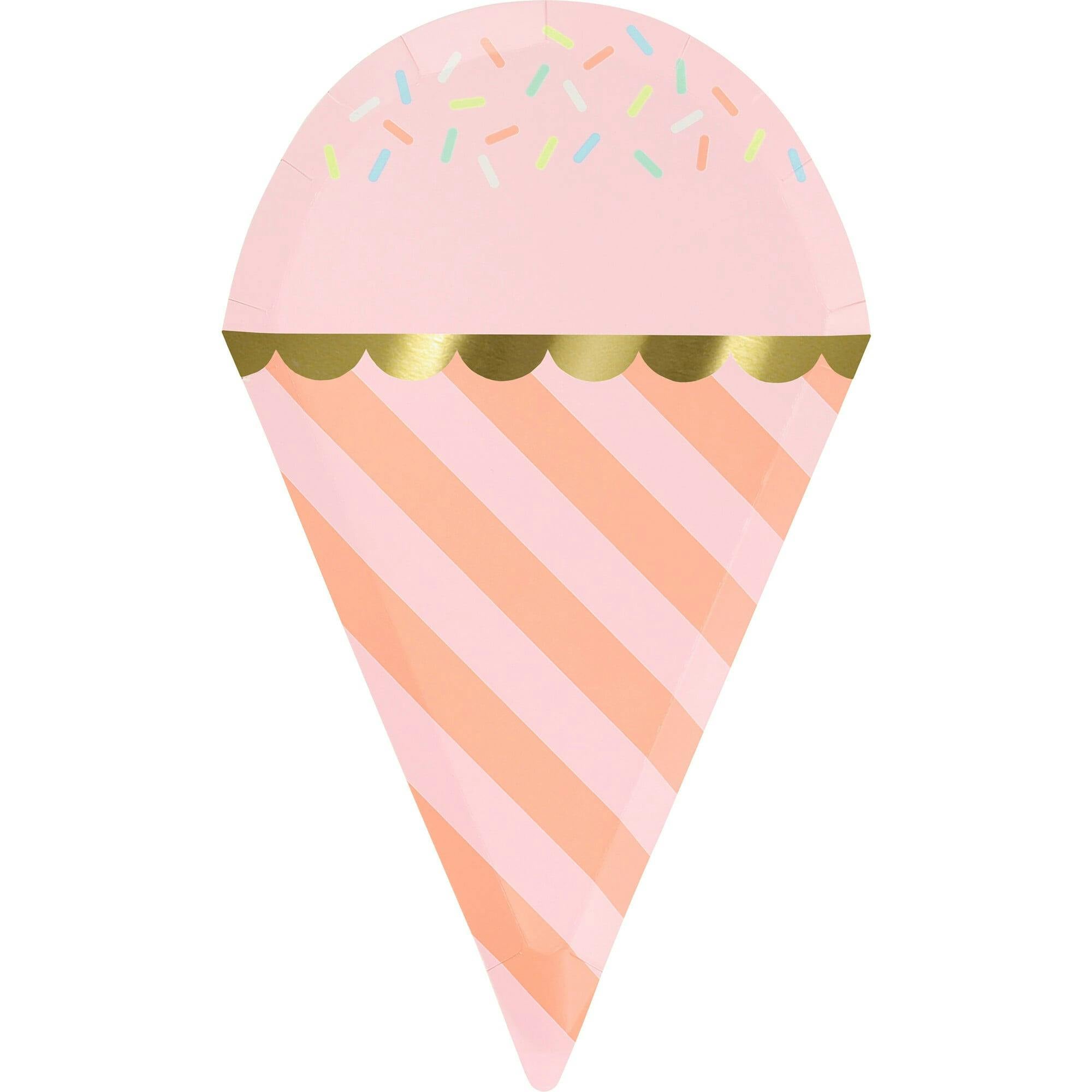 Ice Cream With Sprinkles Plates