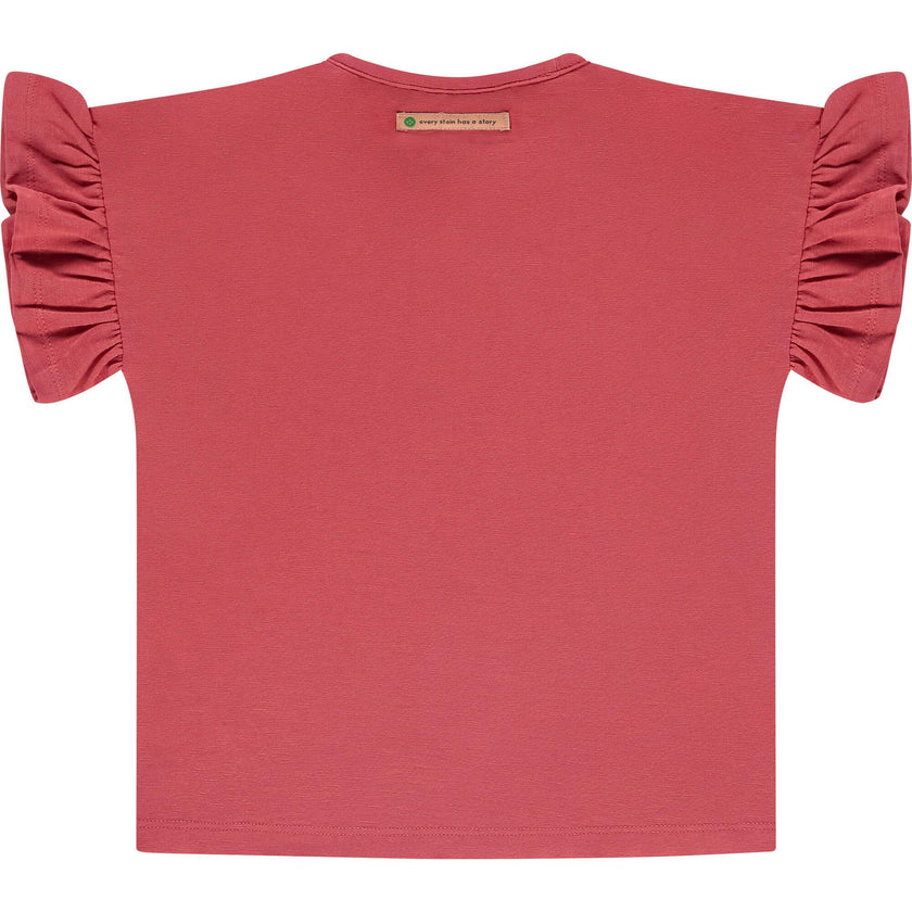 Daisy Ruffled Sleeve T-Shirt