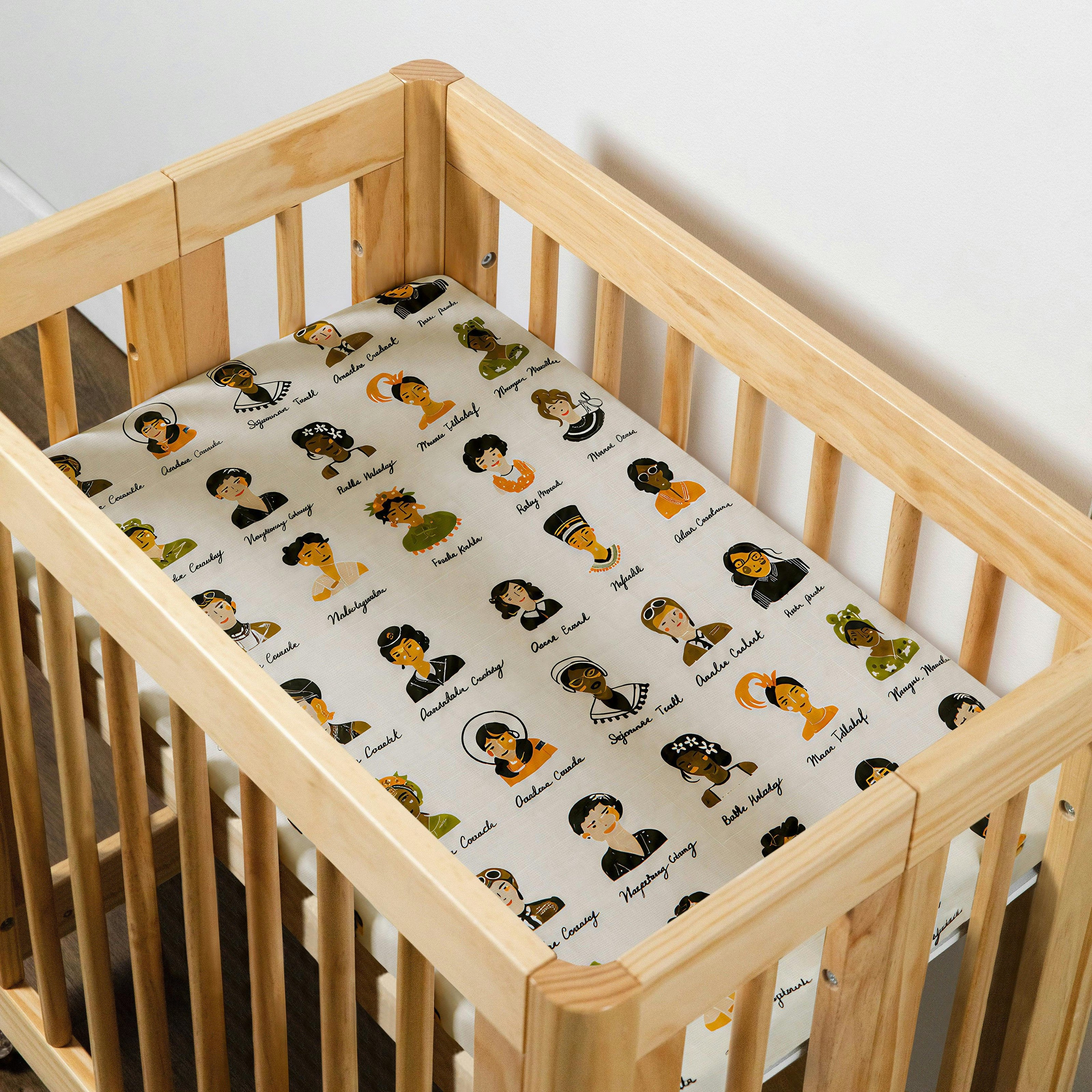 Babyletto All-Stages Bassinet Sheet in GOTS Certified Organic Muslin Cotton