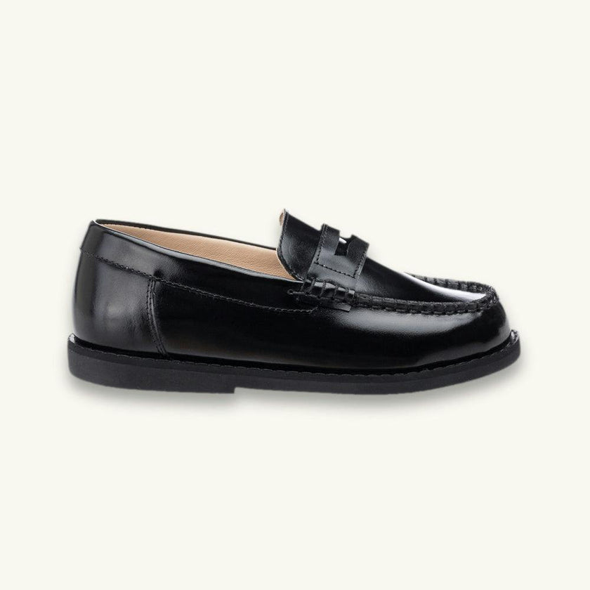 Scholar Moccasin | Black Leather