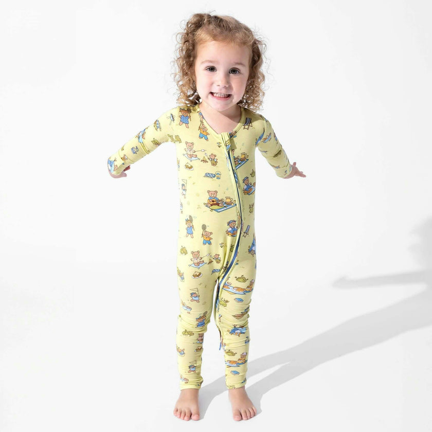 Teddy Picnic Bamboo Convertible Footie
