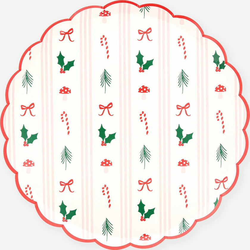 Festive Icon Stripes Side Plates