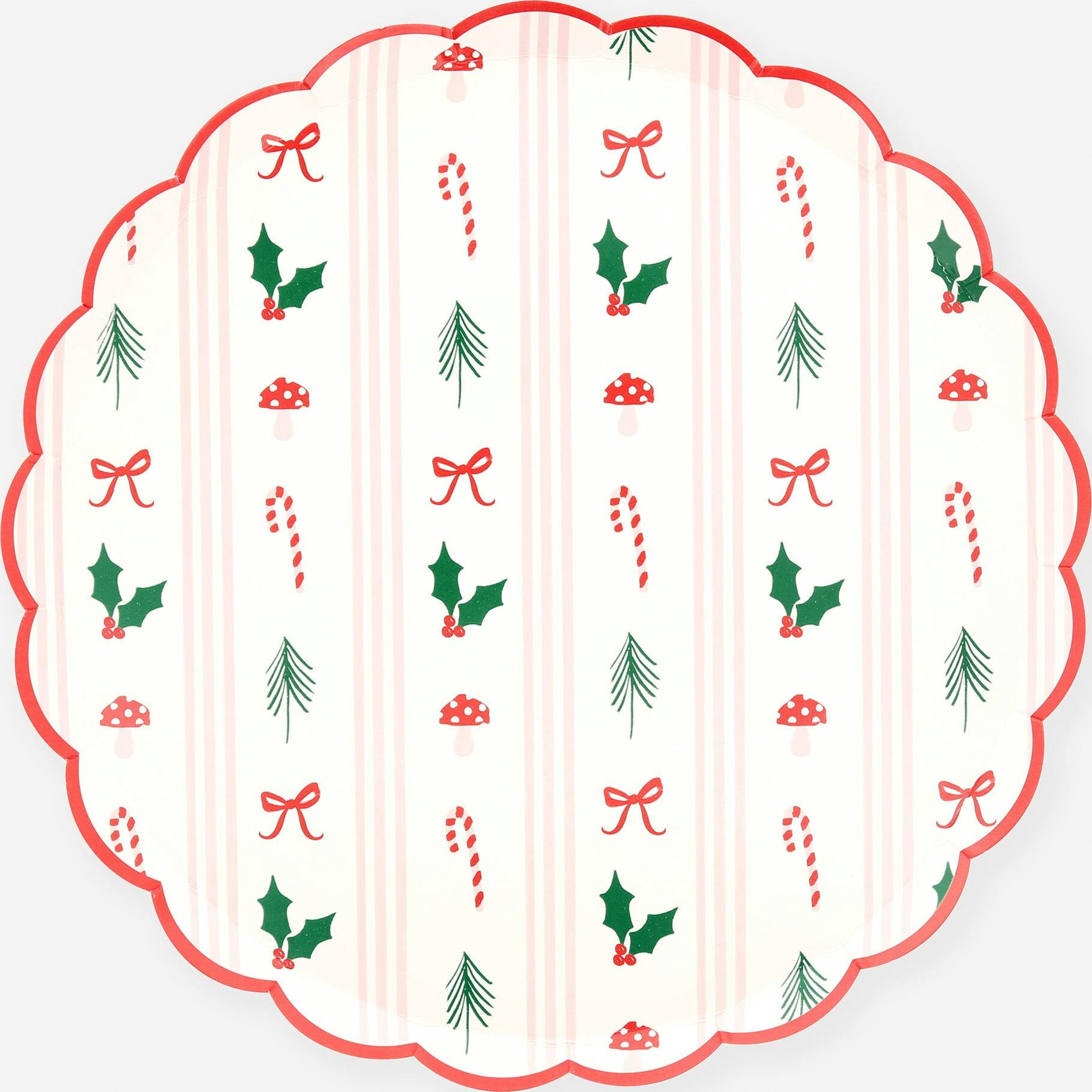 Festive Icon Stripes Side Plates