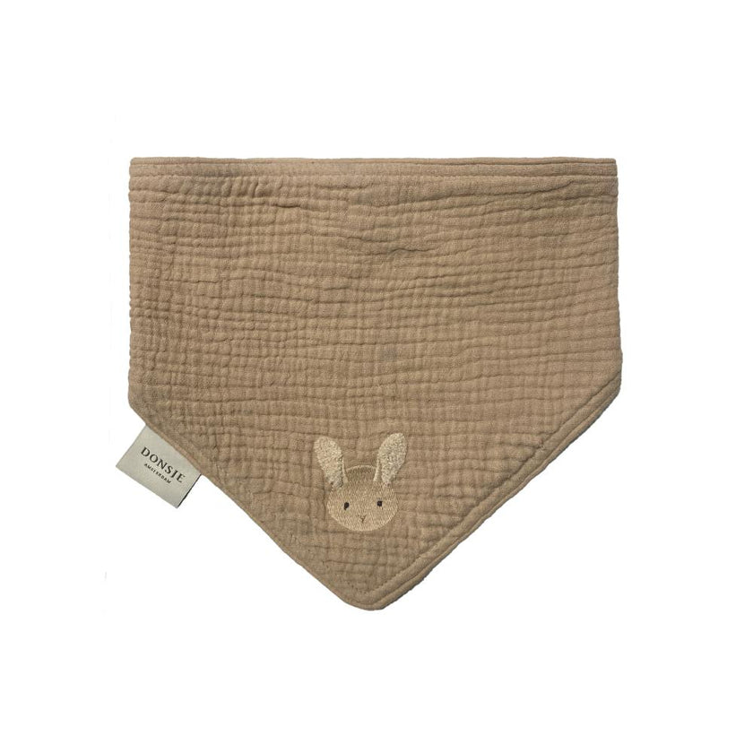 Bintje Bib | Fluffy Bunny | Rose Mocha
