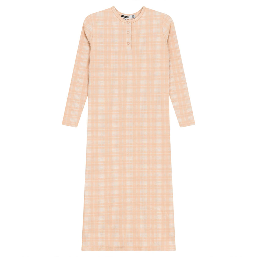 Brushed Rib Plaid Night Gown
