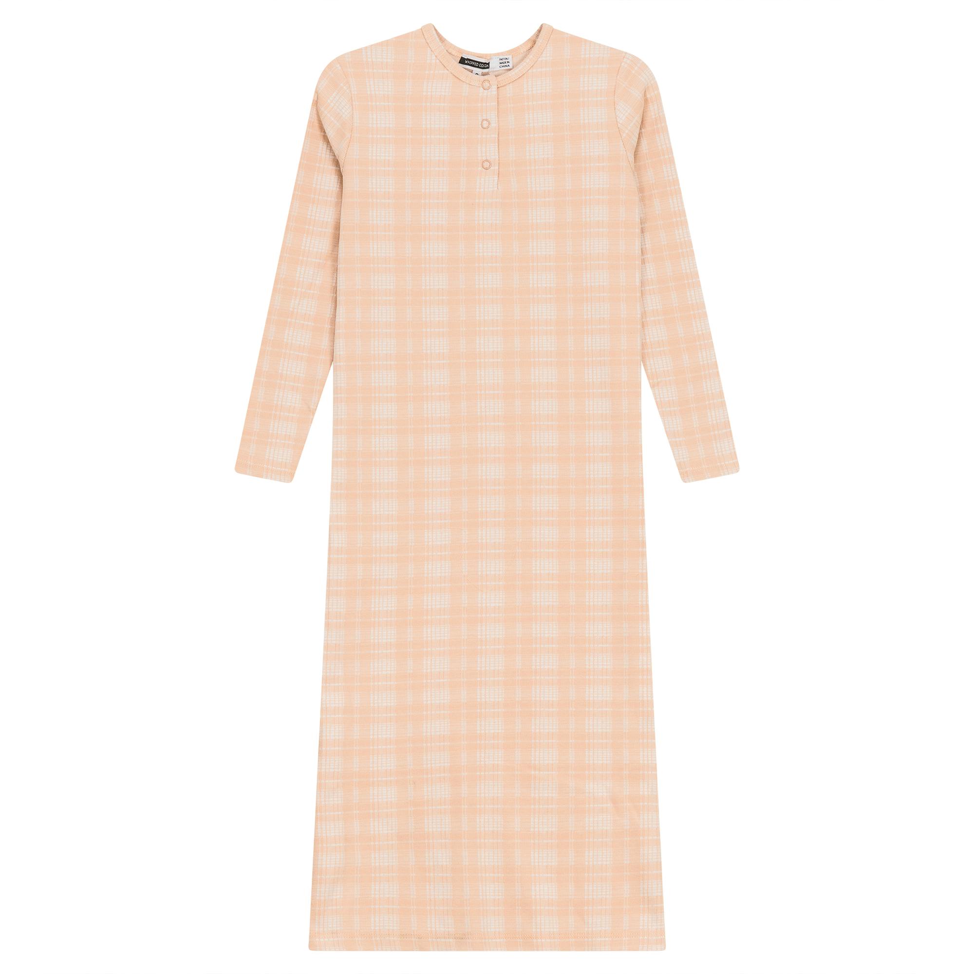Brushed Rib Plaid Night Gown