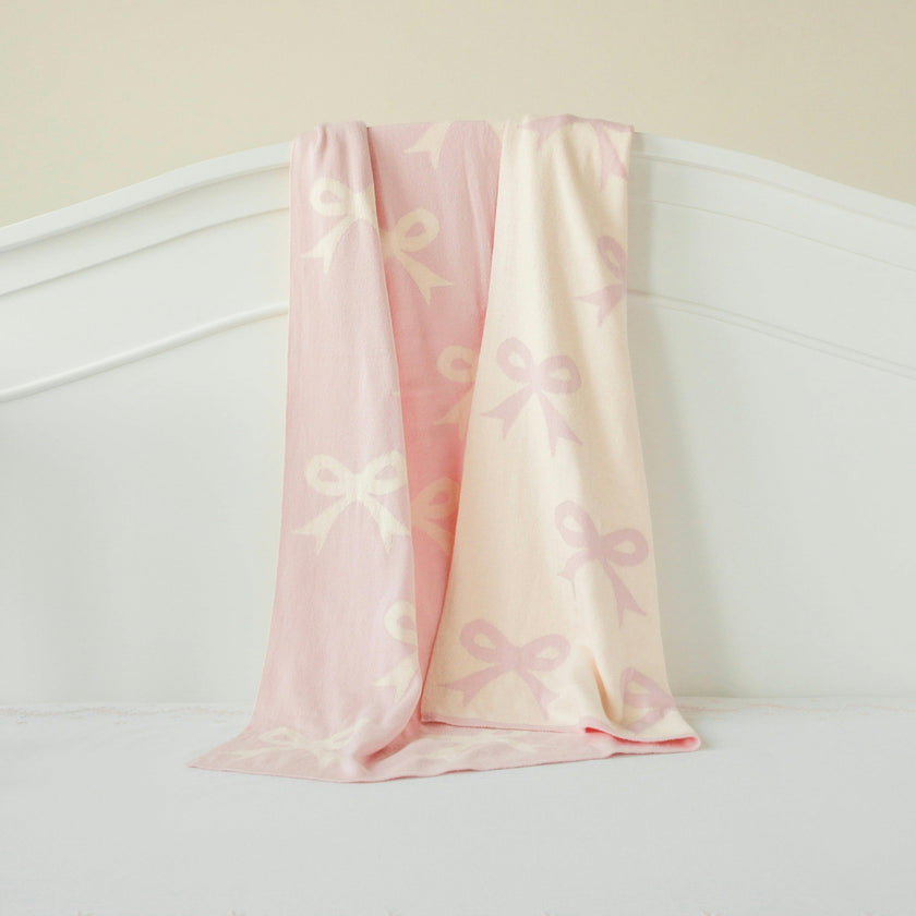 Nursery Blanket - Pink Bow
