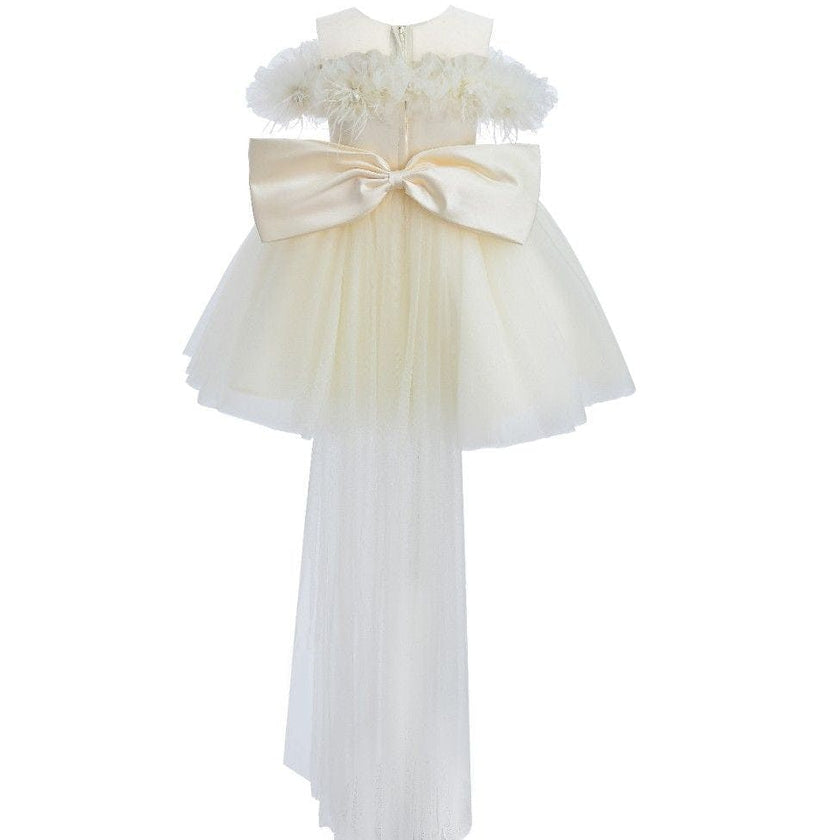 Ivory Floral Tulle Gown