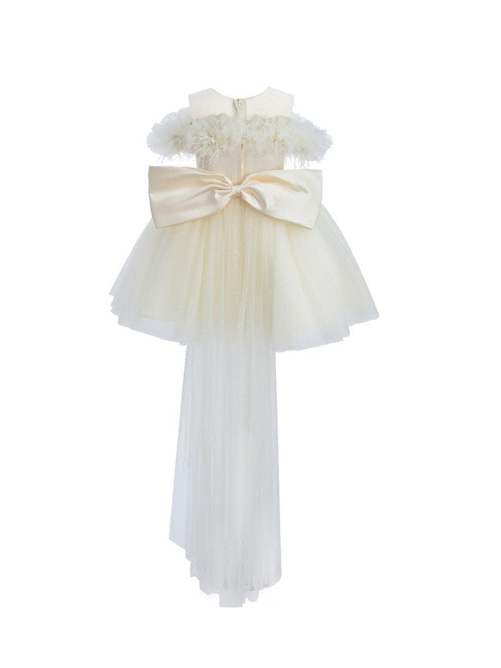 Ivory Floral Tulle Gown